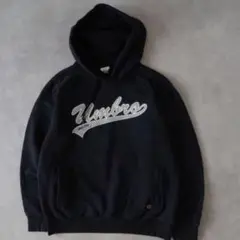 ⭐️古着⭐️UMBRO アンブロ 刺繍ロゴ パーカー 黒色