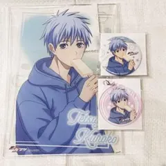 【3点】黒子テツヤ　アクリルボード　アクリルキーホルダー　缶バッジ　秋葉原