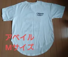 アベイル　刺繍プリント 半袖Tシャツ ホワイト Mサイズのサムネイル