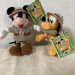 冒険者ミッキーとプルートのキーホルダーセット