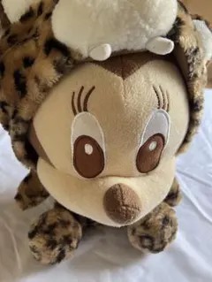 【品薄】ミニー ヒョウ柄 ぬいぐるみ 約30cm