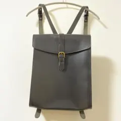 TIDEWAY ヌメ革 スクエア レザー リュックNUME RUCK BLACKのサムネイル
