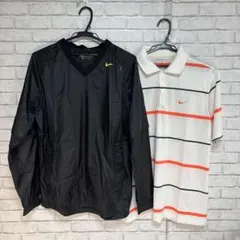 NIKE GOLF ナイキゴルフ ウェア 2点セット ピステ 長袖 半袖 M