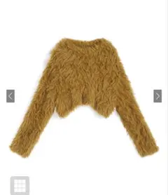 GRL ショート丈シャギーニット kz653