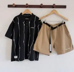 RUFFLOG ハーフジップシャツ ショートパンツ セットアップ RUFFLOG ハーフジップシャツ ショートパンツ セットアップ - メルカリ
