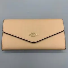 COACH CU158 ライトブルー レザー ロングウォレット - メルカリ