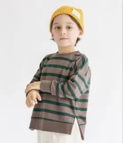 ブランシェス グラフィック裏毛トレーナー クルーネック スウェット ボーダー