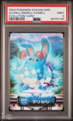 PSA9 ルルリ マリル マリルリ 進化カード 3D レンチキュラー