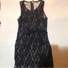 ラグズインポート総レースタイトミニワンピ