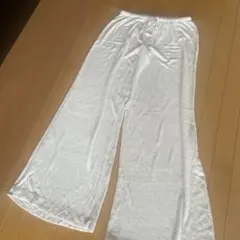 ターゲット　auden リブ編み ホワイトパンツ XS