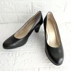 美品✧HILLS AVENUE プレーンパンプス 黒 24cmのサムネイル