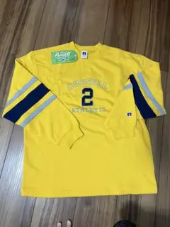RUSSELL ATHLETIC 長袖トレーナー 160 黄色　綿100