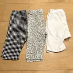 ベビー パンツ 6分丈 5分丈 80cm 3点セット