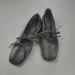 極美品✨LE TALON ルタロン Lダブルリボン バレリーナ フラットシューズ