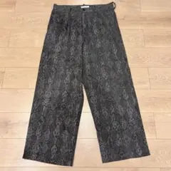 ASTRONOMY ヘビ柄 XL ワイドパンツ