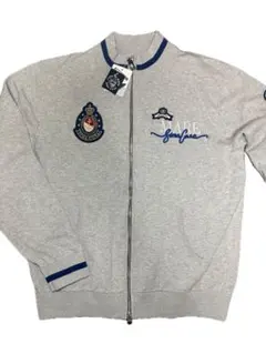 SINA COVAフルジップスウェット 灰 L シナコバ 新品タグ付き ワッペン