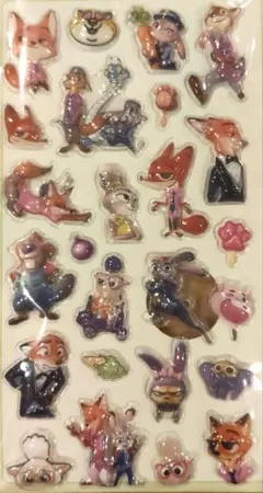 ズートピア　ジュディ　ニック　3Dシール　エアインシール　シール帳