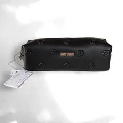 新品 MARYQUANT シンプルエンボスデイジースクエアペンケース ブラック