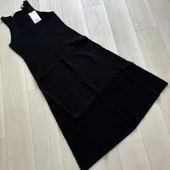 タグ付 UNIQLO and LEMAIRE ブラックノースリーブワンピース M