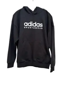 adidas スポーツウェア パーカー 黒