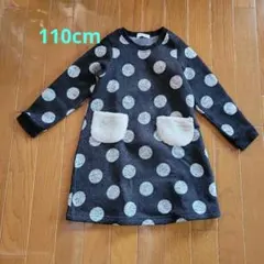 NAUGHTYCOMPANY　110cm ドットワンピース