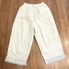 サマンサモスモス 総レースペチパンツ 白