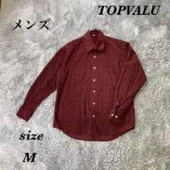 TOPVALU トップバリュー (M) 長袖シャツ カジュアル コーデュロイ