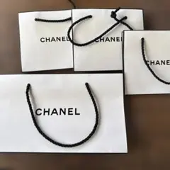 CHANEL ホワイトショップ袋セット 大中小