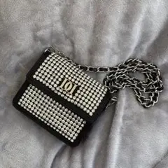 Darich ビジュショルダーバッグ クリスタル ミニバッグ