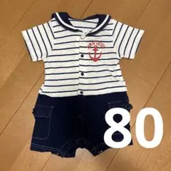 セーラー服 ロンパース 80 ボーダー マリン 夏 かわいい 男の子 女の子