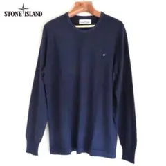 STONE ISLAND イタリア製コットンカシミヤクルーネックニット 18SS