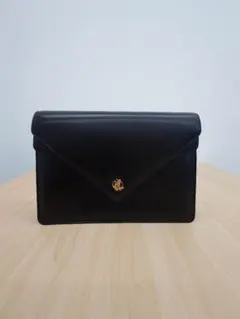 【美品】YUMI KATSURA 桂由美 フォーマルバッグ 黒 金金具 冠婚葬祭のサムネイル