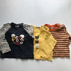 コシノジュンコ KOSHINO JUNKO 長袖シャツ3点セット 90