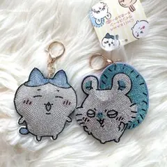 ちいかわ ハチワレ モモンガ ラインストーン アクリルキーホルダー