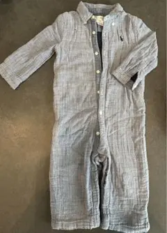Ralph Lauren ストライプロンパース 12M