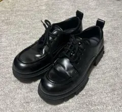ZARA モックトゥ チャンキーシューズ