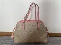 COACH コーチ シグネチャー トートバッグ F57842 内部プレート破損