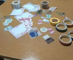 文房具セット ステッカー メモ用紙 マスキングテープ