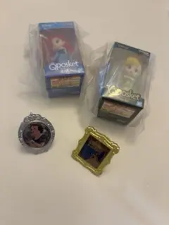 ディズニープリンセスガチャガチャ4点セット