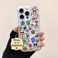 iPhone17ケース　magsafe 対応 たまごっち　まめっち　くちぱっち