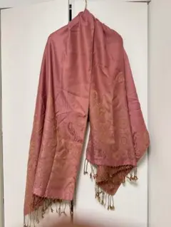 美品　海外　リバーシブル　大判ストール　半額以下で