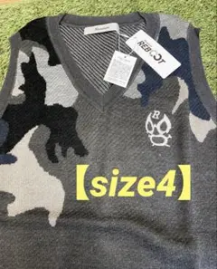 新品正規品【RUSSELUNO/4】ビッグルチャニットベストカモフラージュ