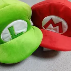 【美品】USJ マリオ ルイージ 帽子　キャップ　公式