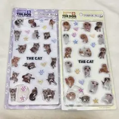 THE CAT PUKPUK JELLYシール THE DOG ぷくぷくジェリー