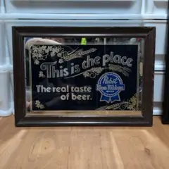 Pabst Blue Ribbon パブストブルーリボン ミラー 鏡 ビンテージ - メルカリ