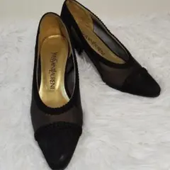 1点のみ✨イブサンローラン　シアーパンプス　21.5cm 　ブラック