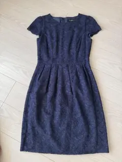 ストロベリーフィールズグレース 総レースワンピース　ネイビー