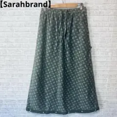 Sarahbrand 花柄ロングスカート グリーン　サイズ2