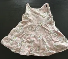 花柄フリルワンピース 80サイズ ピンク