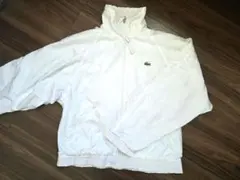 人気商品！LACOSTE/ラコステ柔らか素材白 ホワイト ナイロンジャケット